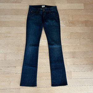 Hudson Jeans Brand Low-Rise Flare Jean, Size 28